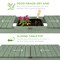 Best Choice Products Wood Garden Potting Bench Workstation, Sliding Tabletop, 4 Locking Wheels, Dry Sink